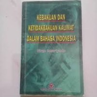 Image of Kebakuan dan Ketidakbakuan Kalimat dalam Bahasa Indonesia