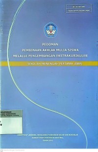Image of Pedoman Pembinaan Akhlak Mulia Siswa Melalui Kegiatan Ekstrakurikuler SMA