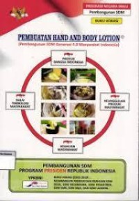 Image of BUKU VOKASI PEMBUATAN HAND AND BODY LOTION